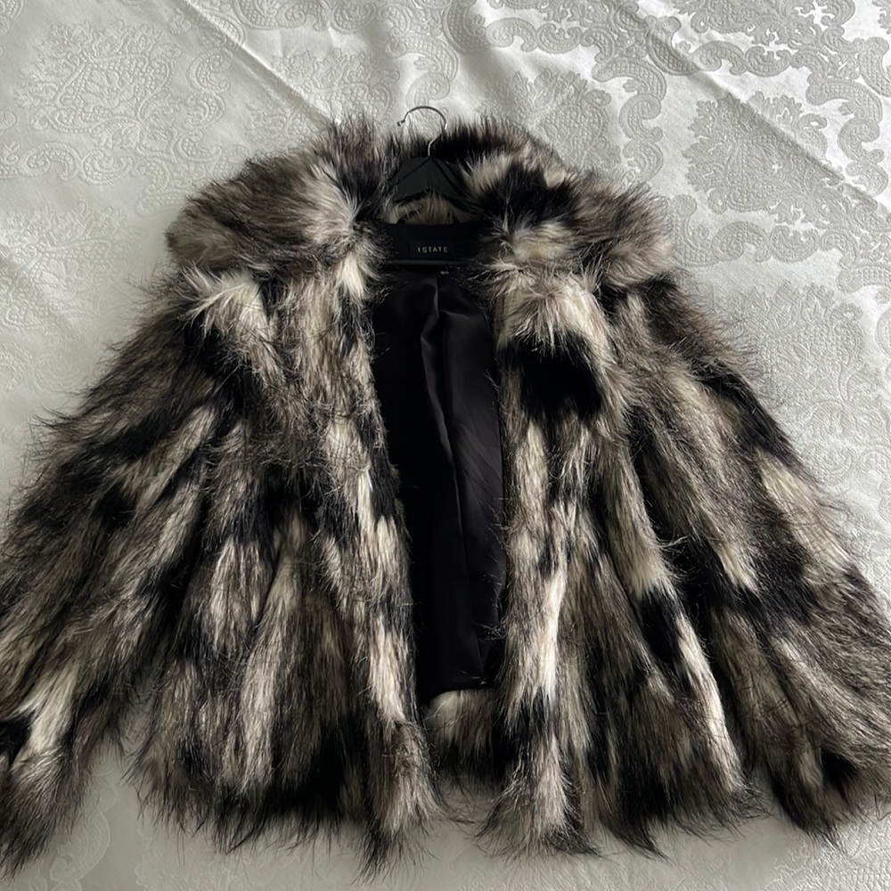Faux fur coat